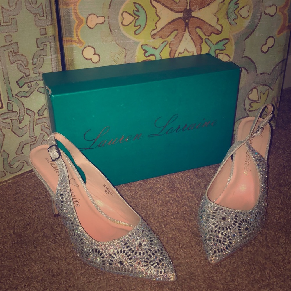 Sparkly Sliver Heels